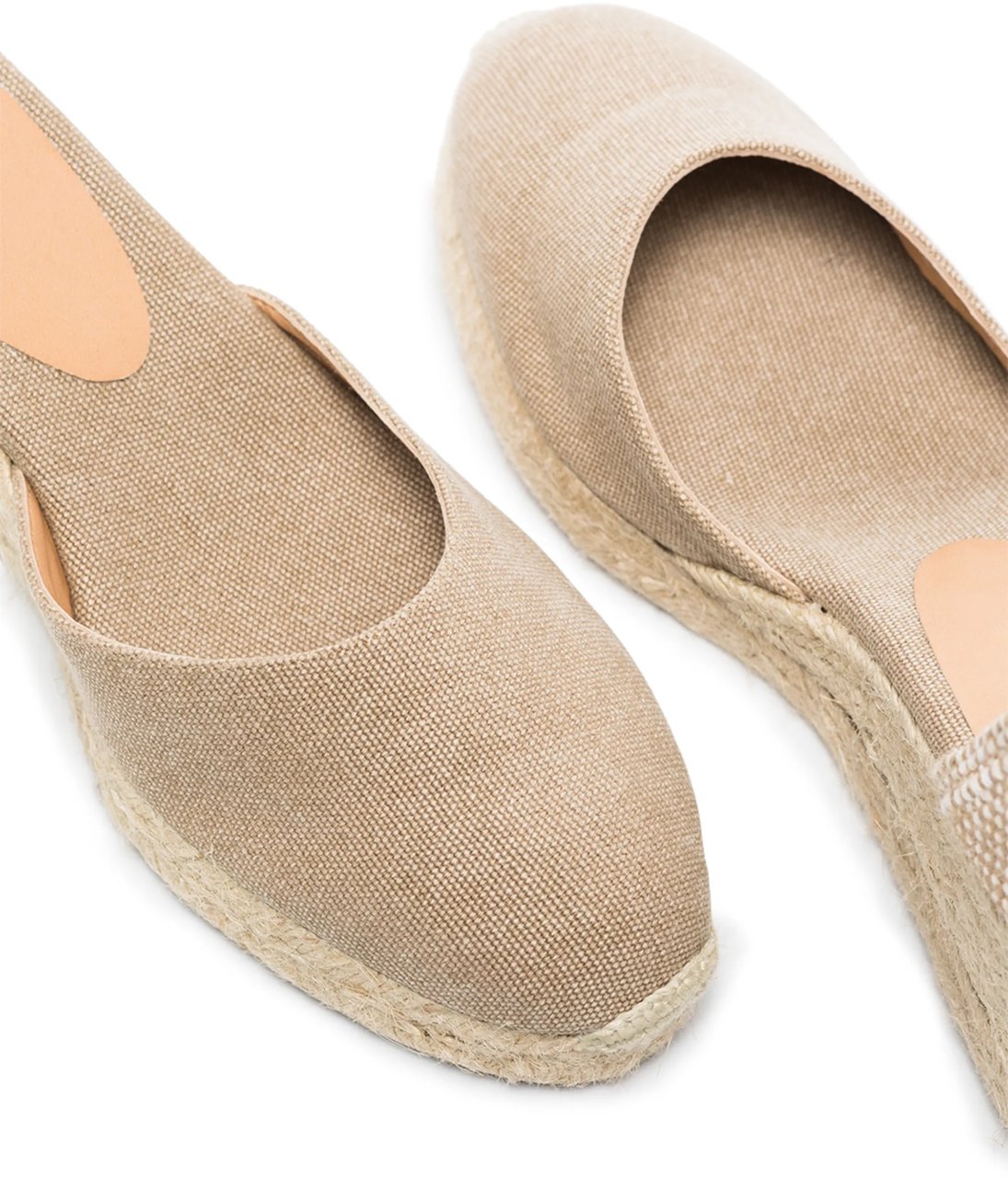 Castaner Flat Shoes Ivory Wit