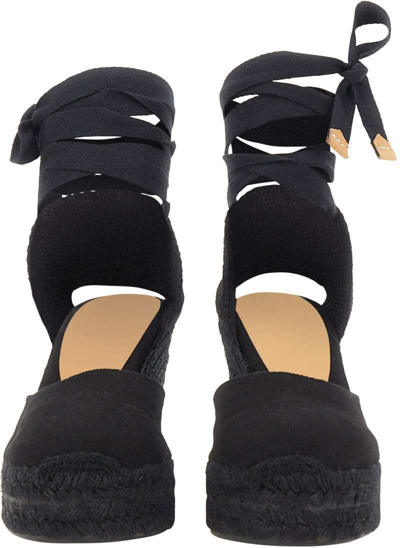 Castaner With Heel Black Zwart