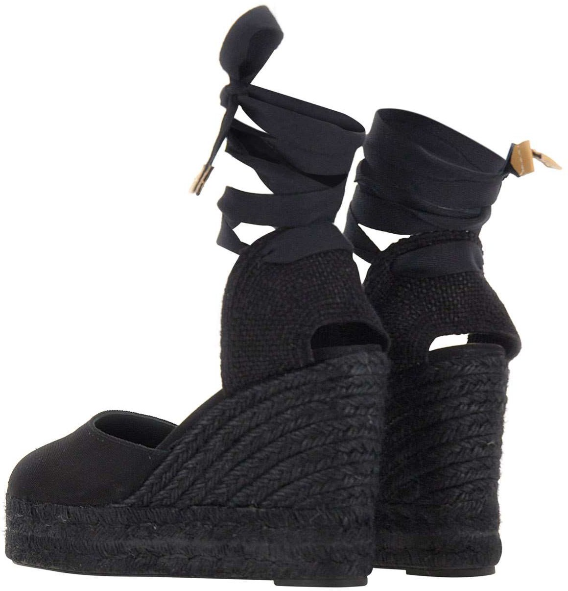 Castaner With Heel Black Zwart