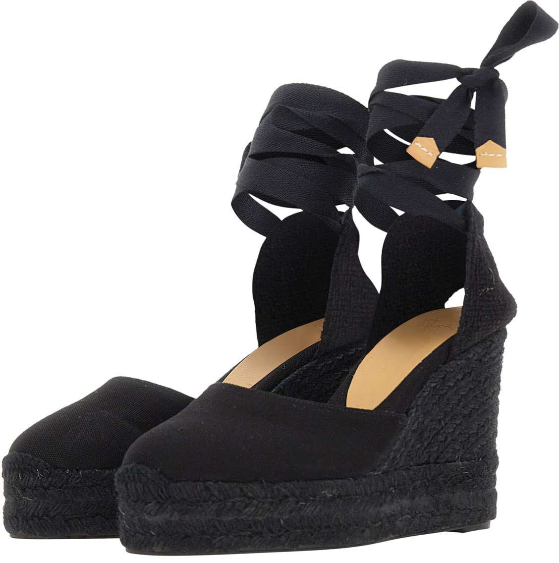 Castaner With Heel Black Zwart