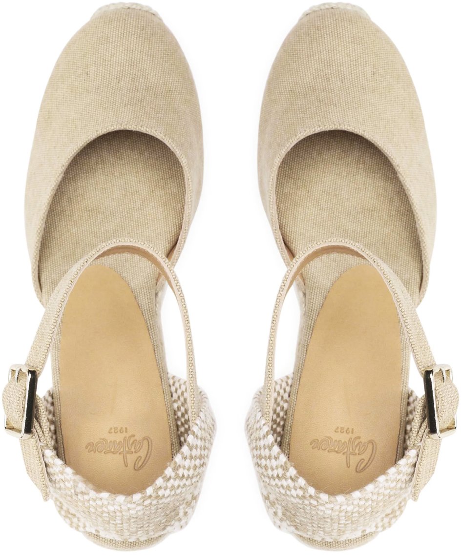 Castaner Carol Wedge Espadrilles Beige
