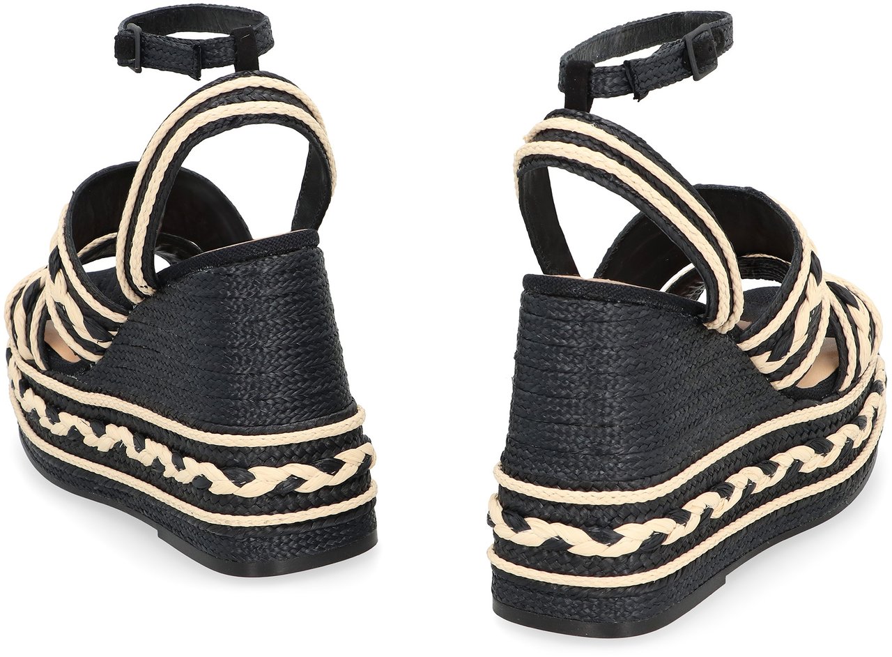 Castaner Fermina platform sandals Zwart