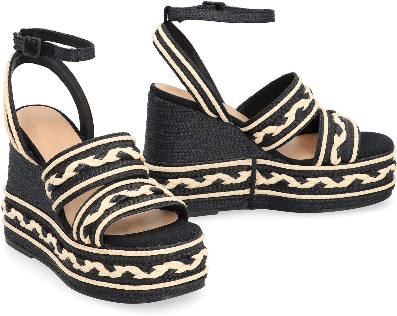 Castaner Fermina platform sandals Zwart