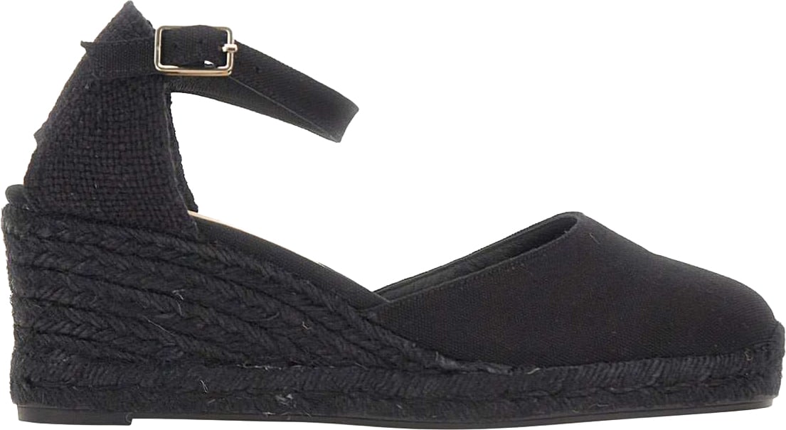 Castaner With Heel Black Zwart