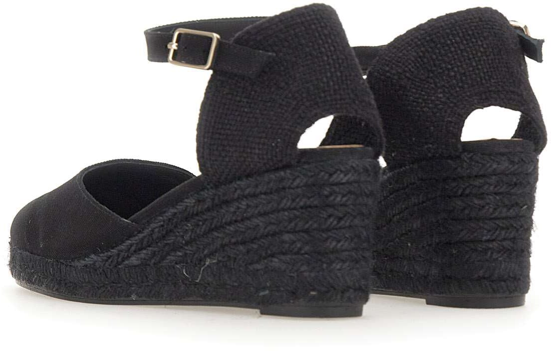 Castaner With Heel Black Zwart