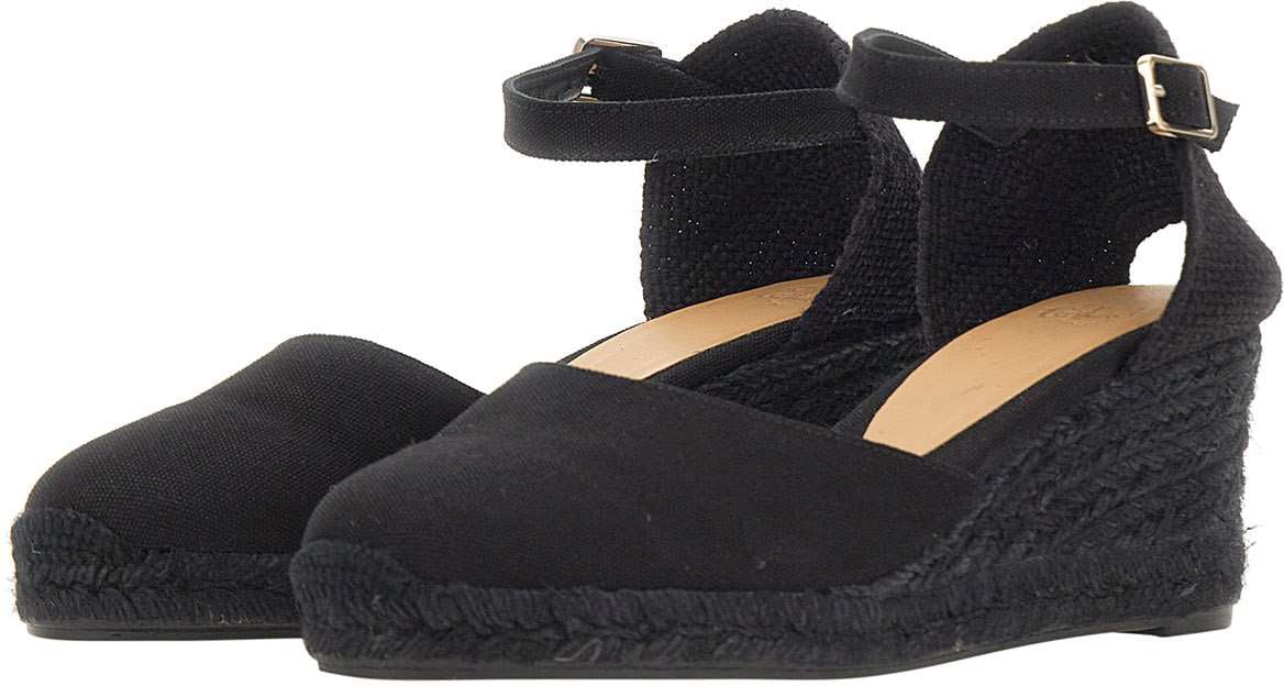 Castaner With Heel Black Zwart