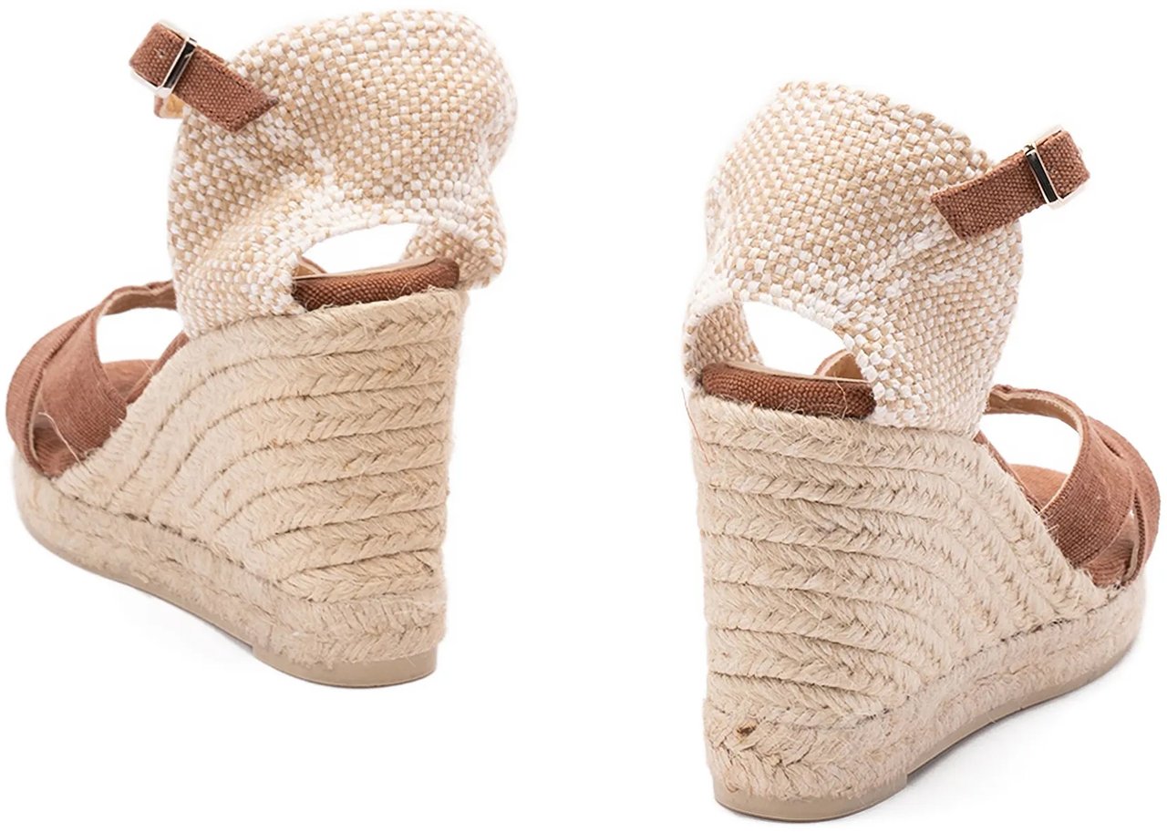 Castaner Flat Shoes Brown Beige