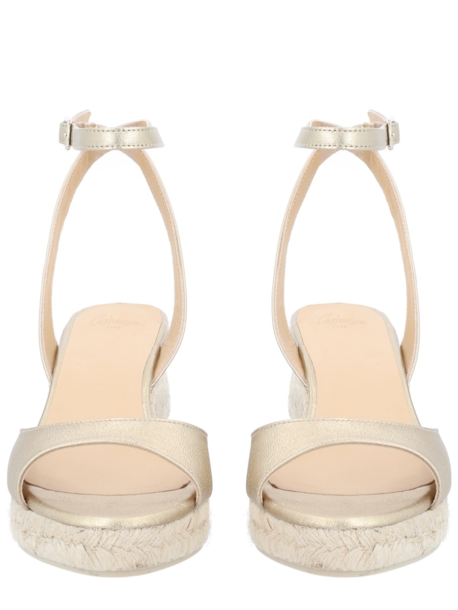 Castaner Brook/6/118 Wrapped Jute Wedge Sandals Neutraal