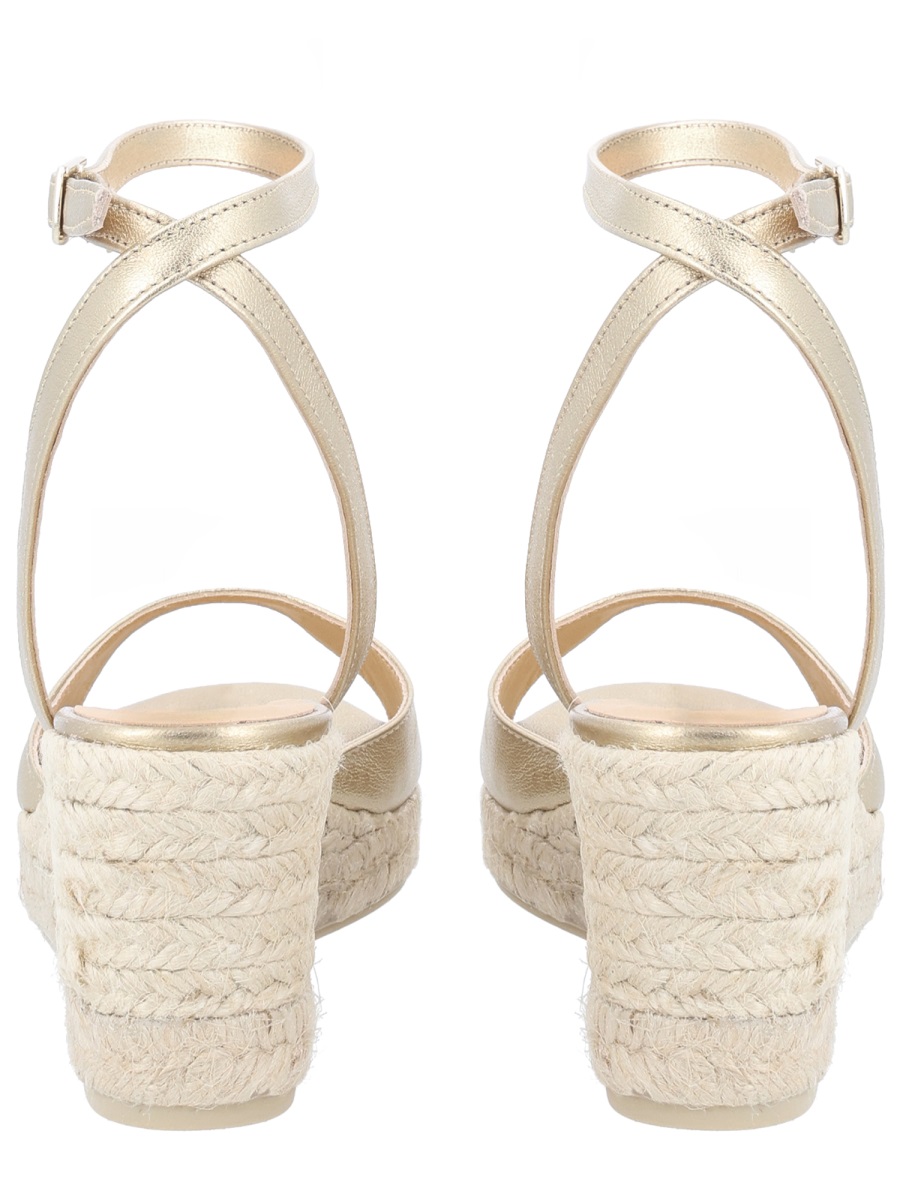 Castaner Brook/6/118 Wrapped Jute Wedge Sandals Neutraal