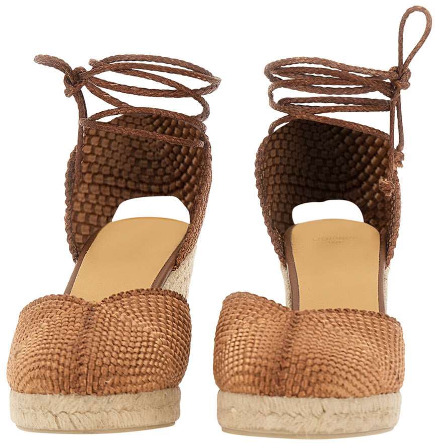 Castaner With Heel Brown Beige