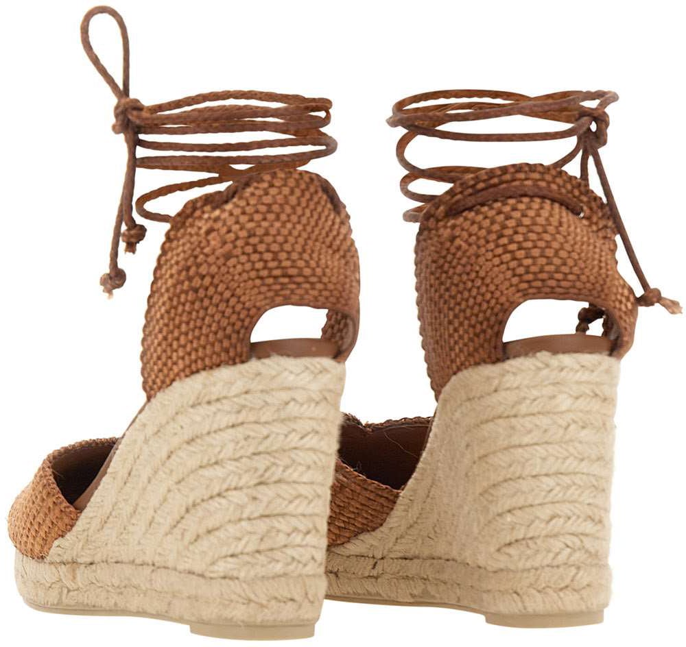 Castaner With Heel Brown Beige