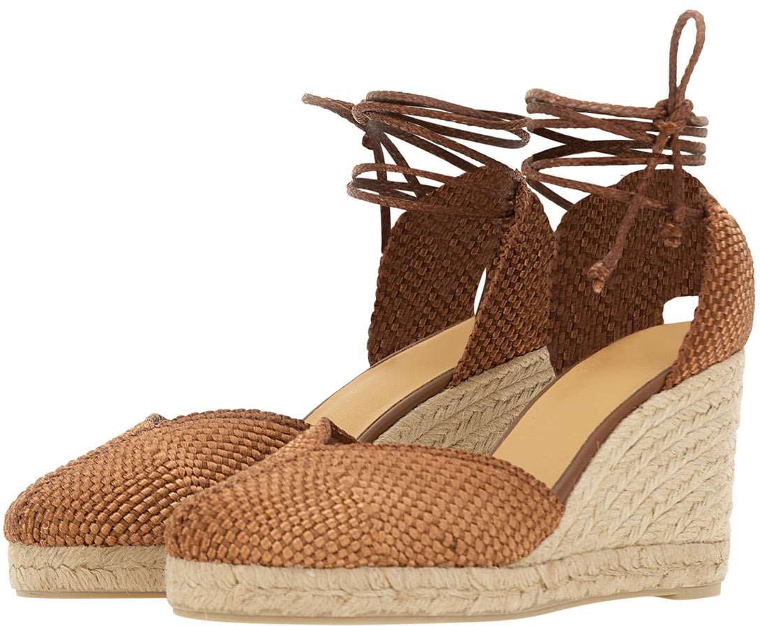 Castaner With Heel Brown Beige