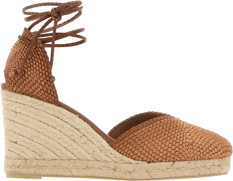 Castaner With Heel Brown Beige