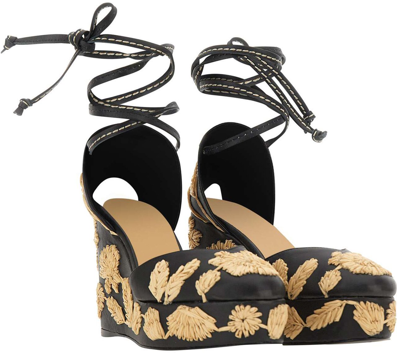 Castaner With Heel Black Zwart