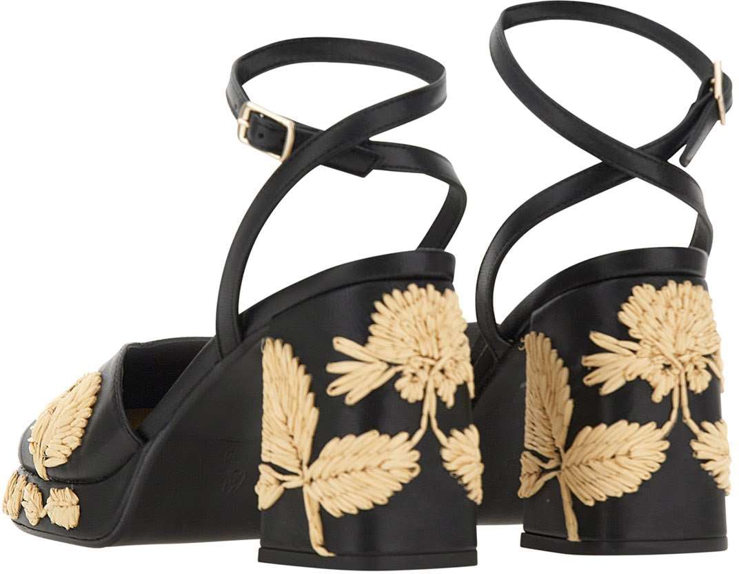 Castaner With Heel Black Zwart