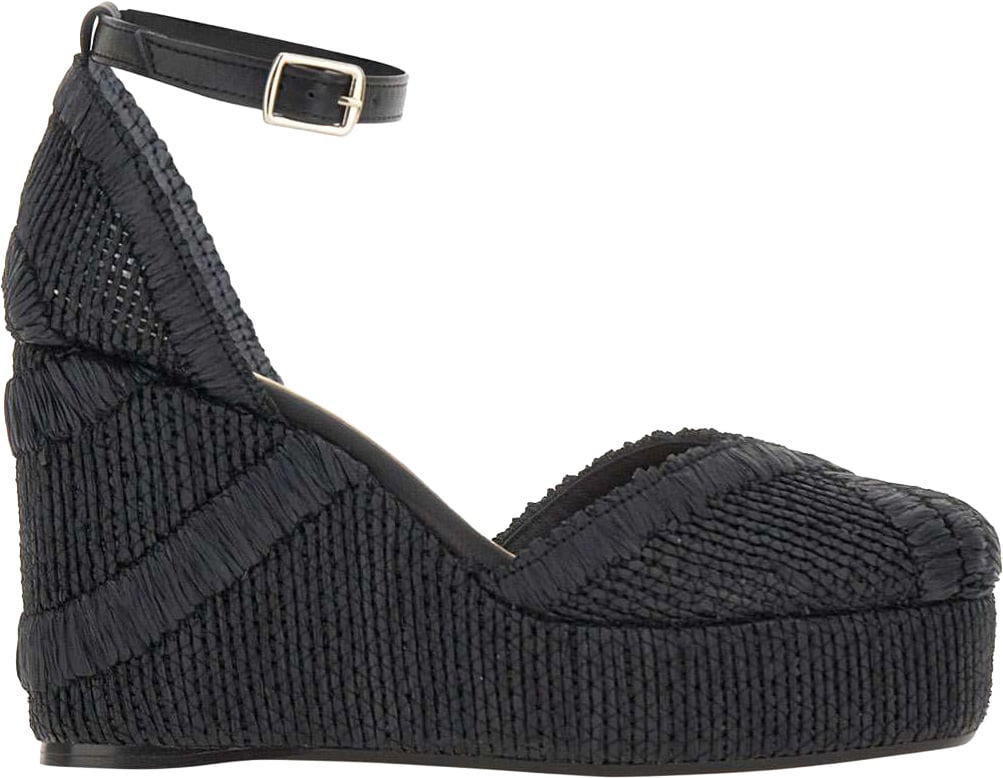 Castaner With Heel Black Zwart