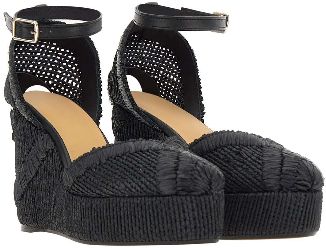 Castaner With Heel Black Zwart