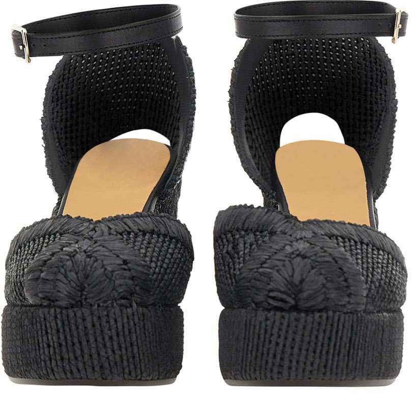 Castaner With Heel Black Zwart