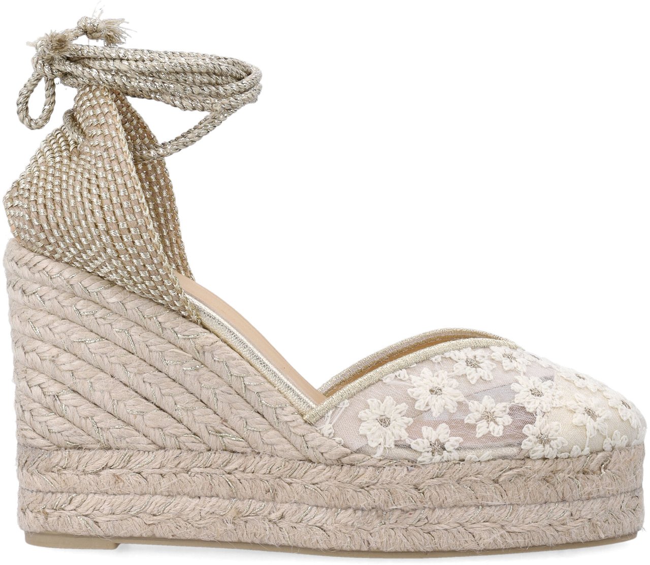 Castaner Clair 8Ed Lace Bianco Oro Wit