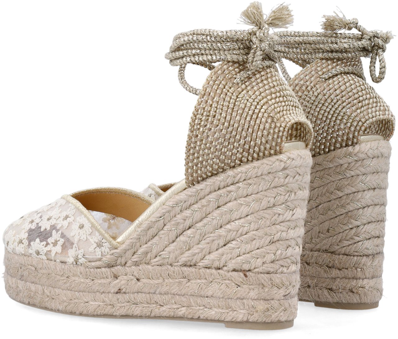 Castaner Clair 8Ed Lace Bianco Oro Wit