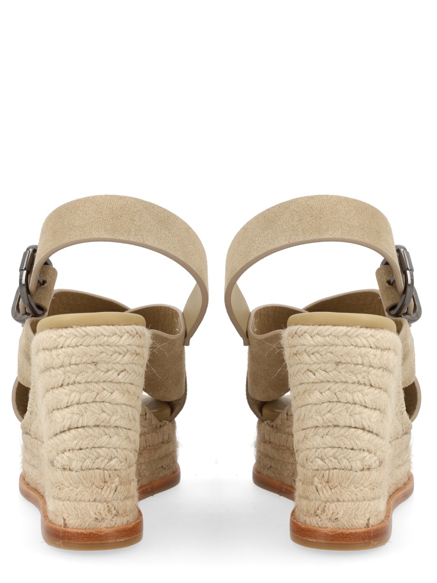 Castaner Betina Bovine Suede Braided Espadrilles Neutraal