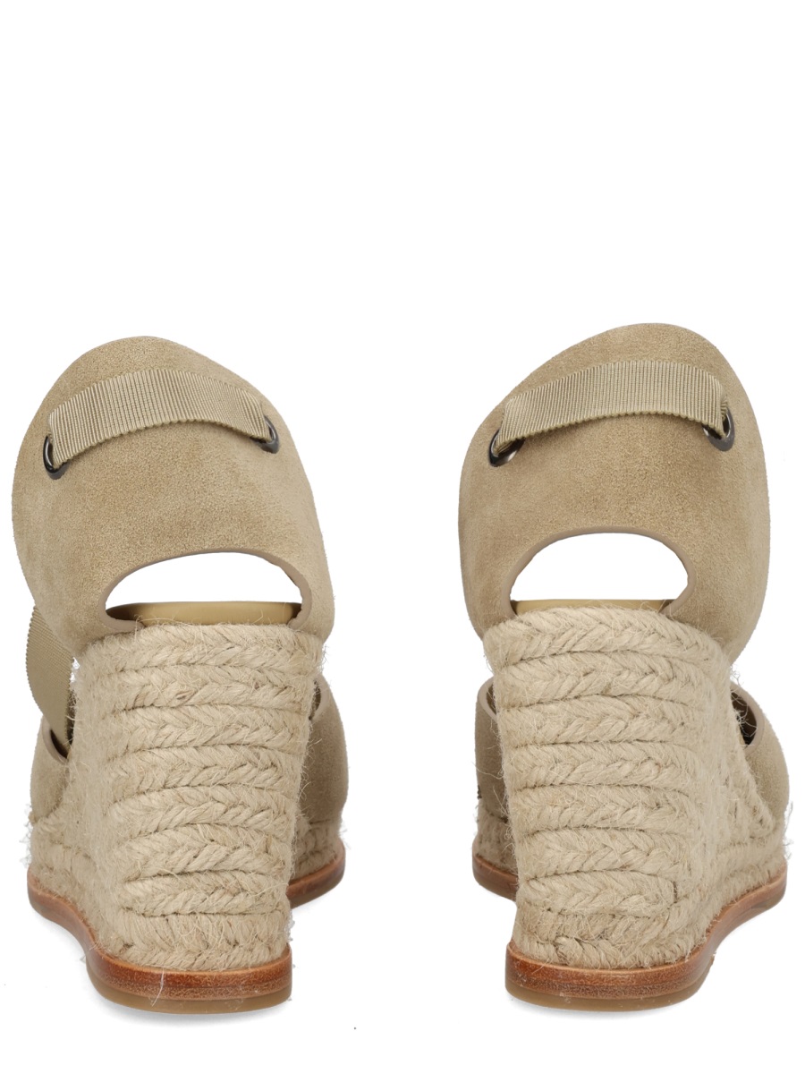 Castaner Camila Suede Ankle Ribbon Espadrilles Roze