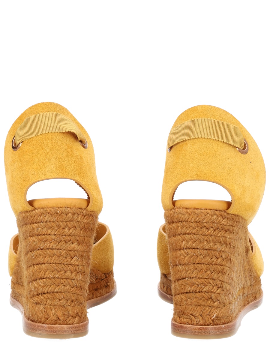 Castaner Camila Bovine Leather Wedge Sandals Oranje