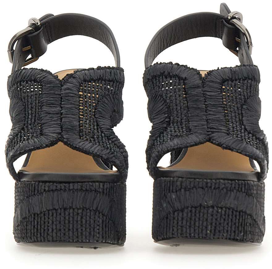 Castaner With Heel Black Zwart