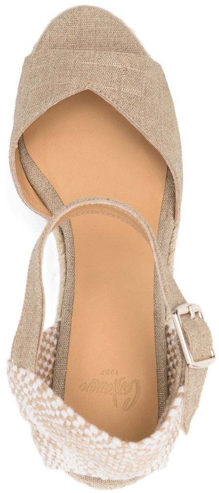 Castaner Flat Shoes Golden Goud