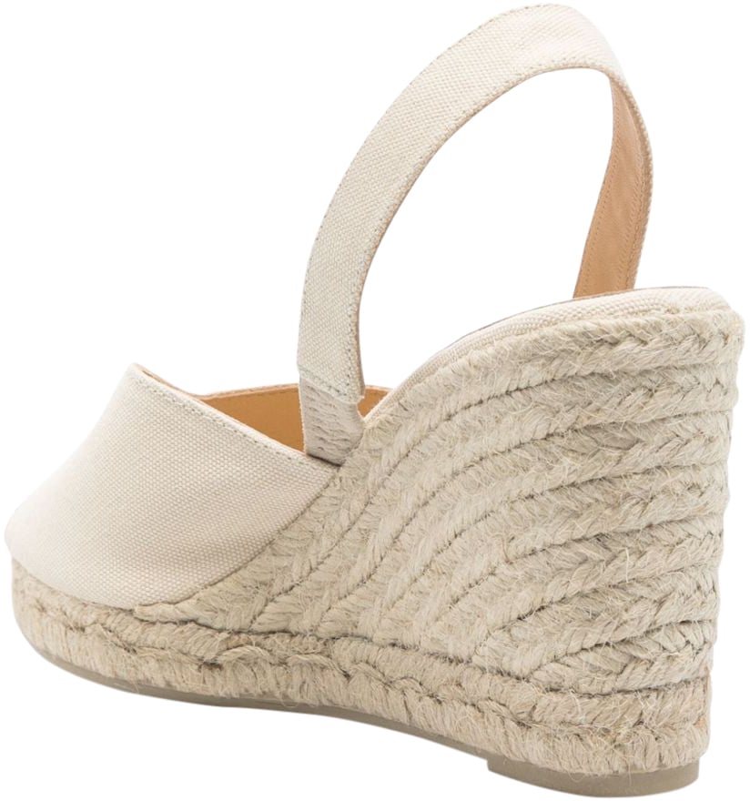 Castaner Flat Shoes Ivory Wit