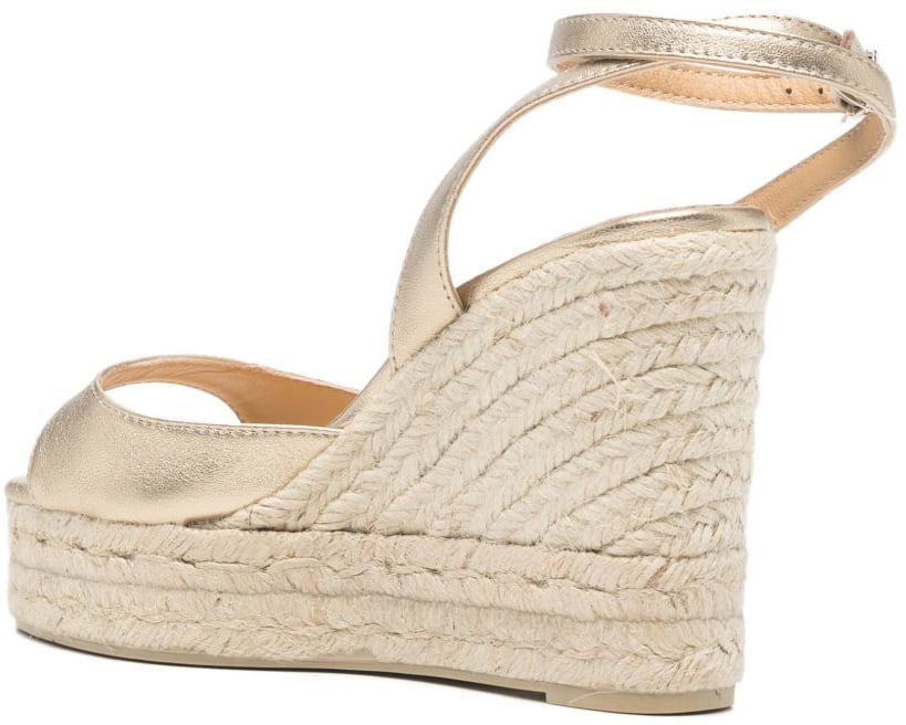 Castaner Flat Shoes Golden Goud