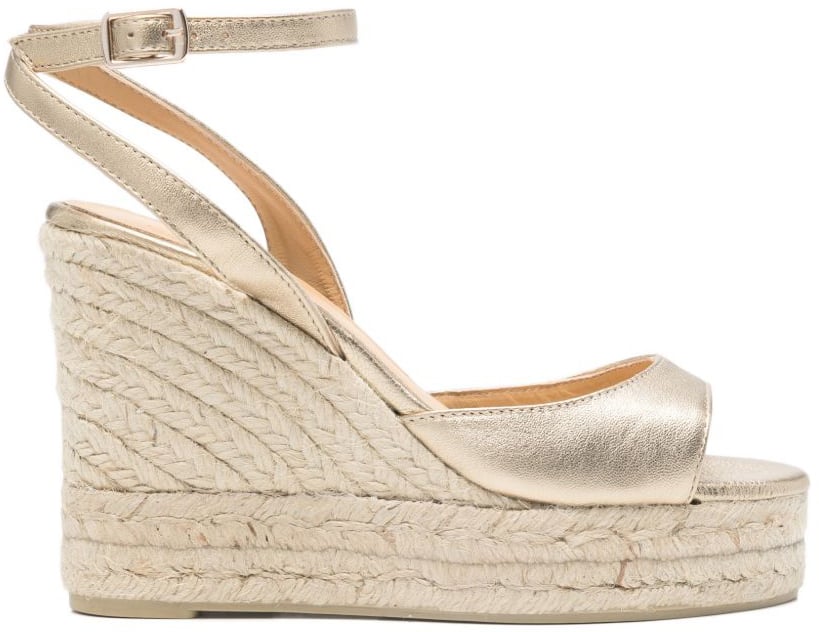 Castaner Flat Shoes Golden Goud