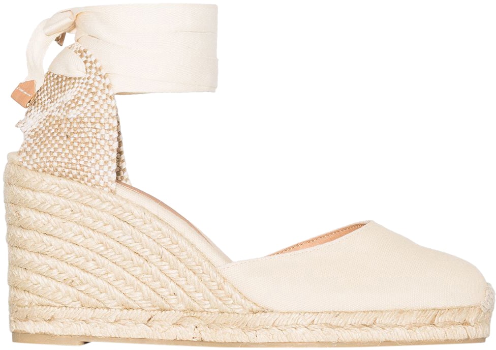 Castaner Flat Shoes Ivory Wit