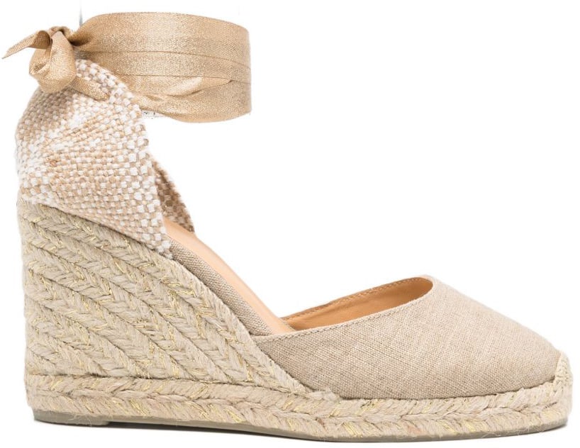 Castaner Flat Shoes Golden Goud