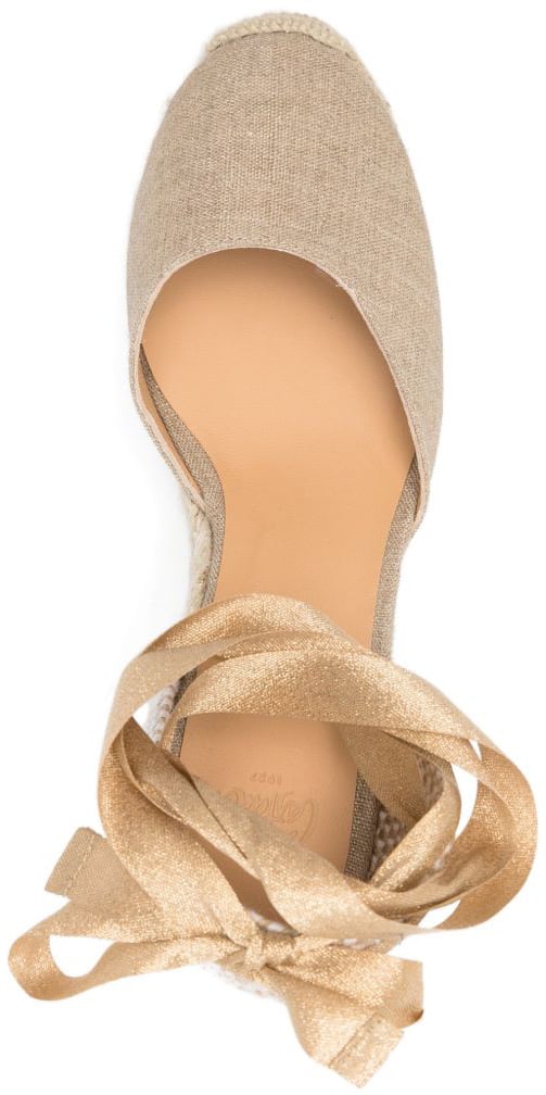 Castaner Flat Shoes Golden Goud