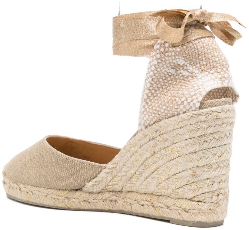 Castaner Flat Shoes Golden Goud