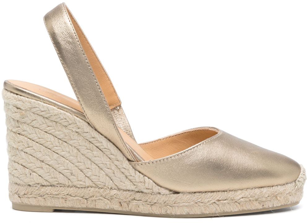Castaner Flat Shoes Golden Goud