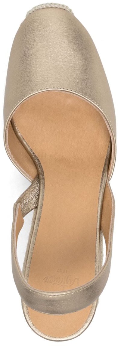 Castaner Flat Shoes Golden Goud