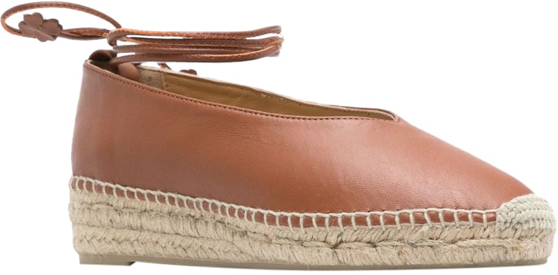 Castaner Flat Shoes Leather Brown Bruin