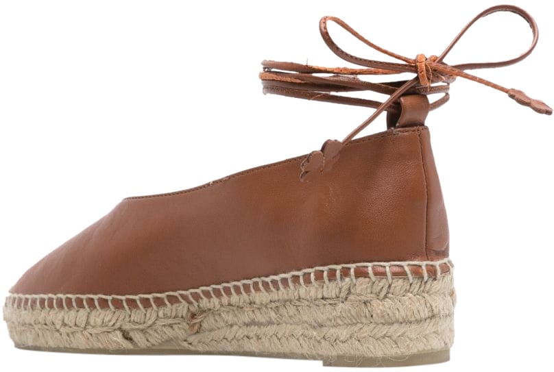 Castaner Flat Shoes Leather Brown Bruin