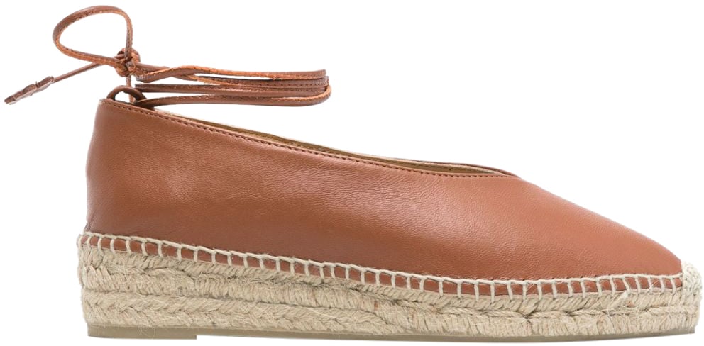 Castaner Flat Shoes Leather Brown Bruin