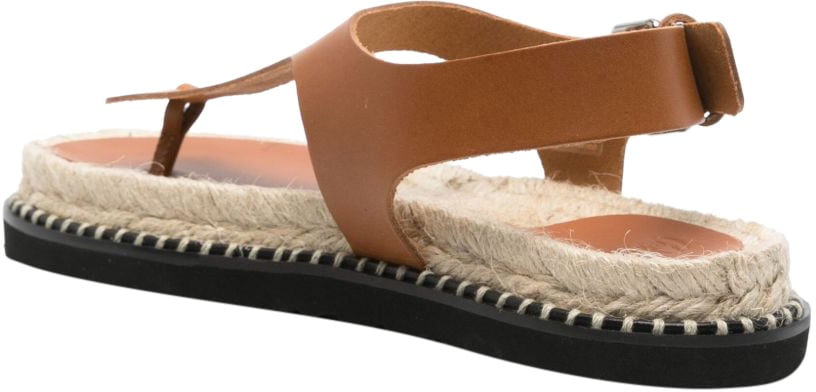 Castaner Sandals Leather Brown Bruin