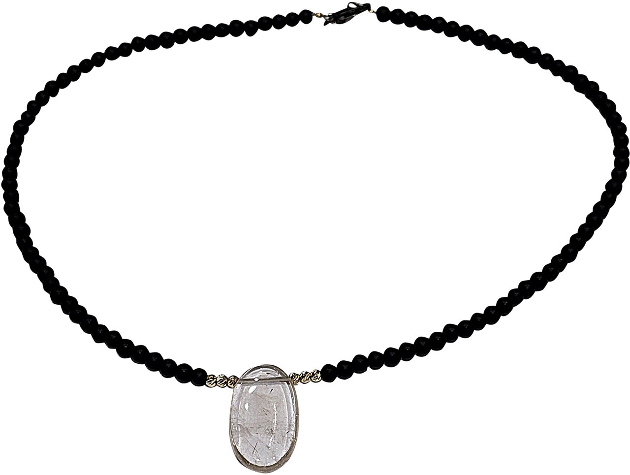 Catherine Michiels Collier Reverie Noire Agates perles Or 1 Quartz TFW24-44 Catherine Michiels bijoux jewellery Divers