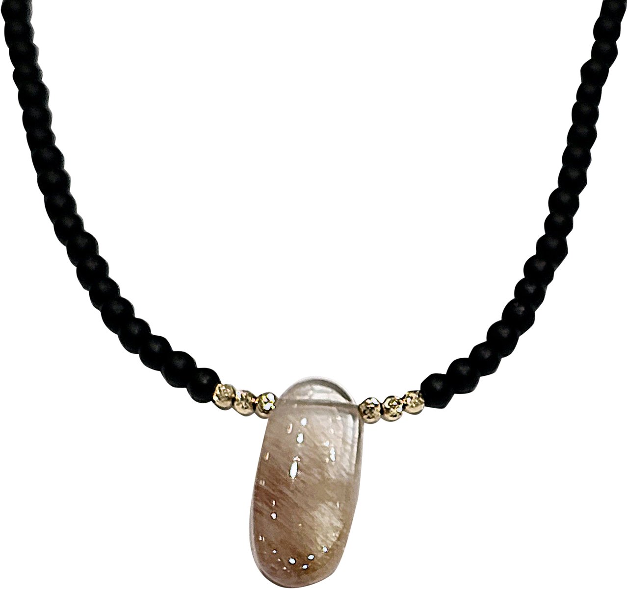 Catherine Michiels Collier Reverie Noire Agates perles Or 1 Quartz TFW24-44 Catherine Michiels bijoux jewellery Divers