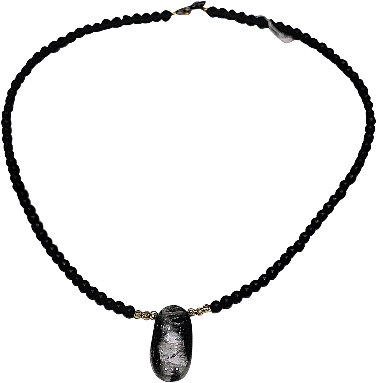 Catherine Michiels Collier Reverie Noire Agates perles Or 1 Quartz TFW24-44 Catherine Michiels bijoux jewellery Divers
