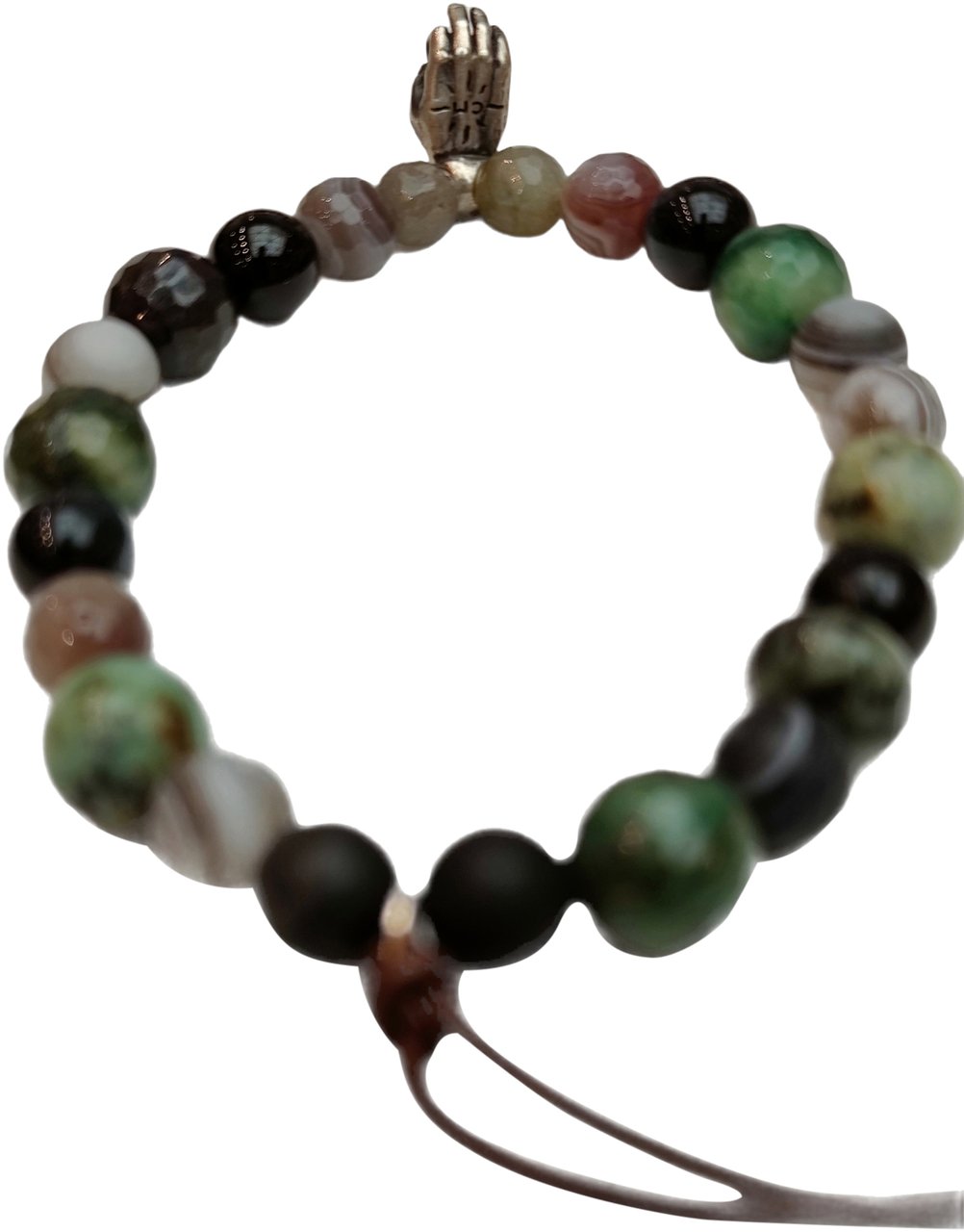 Catherine Michiels Bracelet Mudra Hand bronze agate noire turquoise onyx labradorite Catherine Michiels Divers