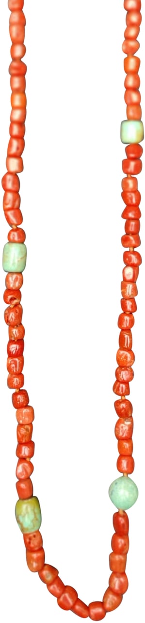 Catherine Michiels Collier sautoir corail turquoise SP2297 CoTu Catherine Michiels Divers
