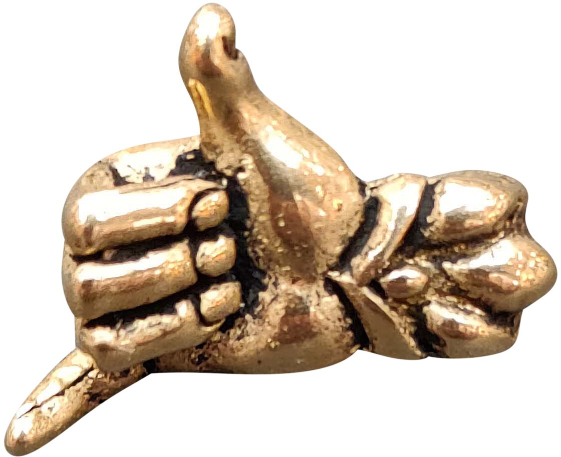 Catherine Michiels Charm Aloha bronze Shaka Hand 0121BR Catherine Michiels Divers