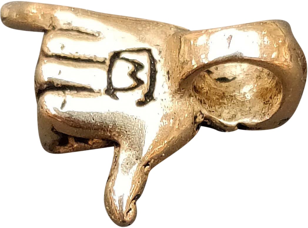 Catherine Michiels Charm Aloha bronze Shaka Hand 0121BR Catherine Michiels Divers