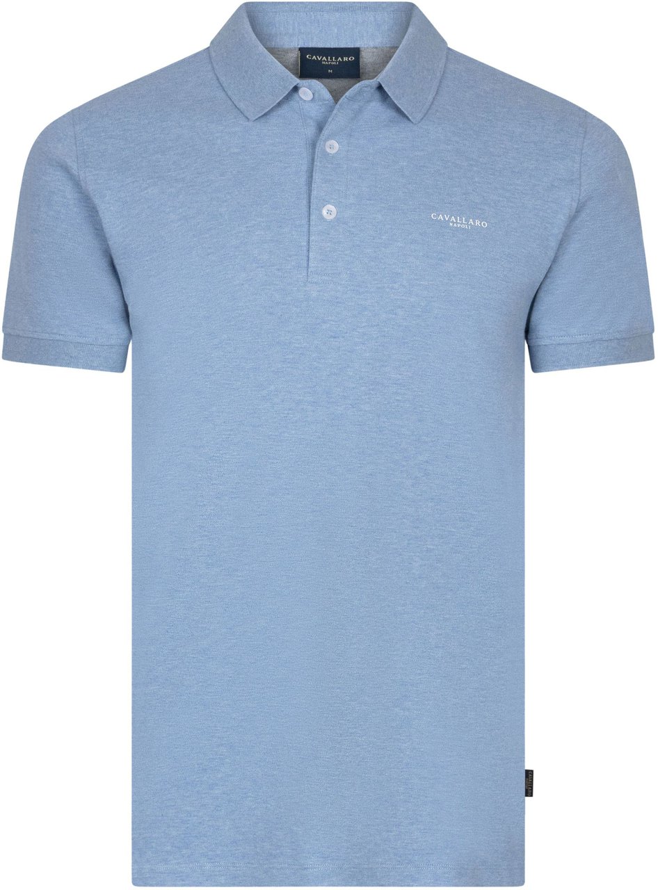 Cavallaro Cavallaro Bavone Polo Polos Lichtblauw 116261004 Blauw